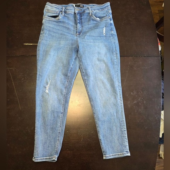 Kut from the Kloth Denim - KUT From The Kloth Womens Jeans Distressed Light Wash High Rise Size 14W